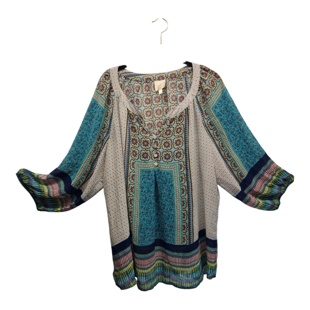 Anthropologie Multicolor Bohemian Blouse